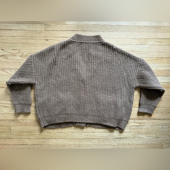 Cordera Ecowool Chunky Cardigan, Acorn - Picture 4 of 4